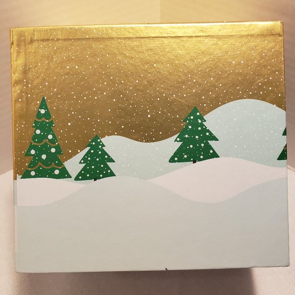 CHRISTMAS GIFT BOX CHRISTMAS DECOR BOX - SANTA AND CHRISTMAS TREES - Picture 5 of 16